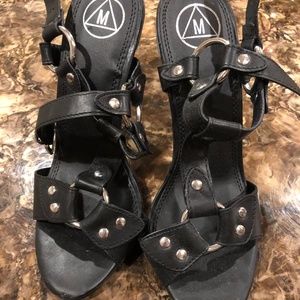 black Missguided heels